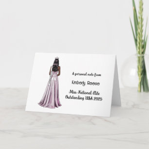 Crowned Beauty Queen Custom Stationery Note Cards