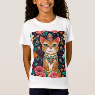 Crowned Bejewelled Cat T-Shirt