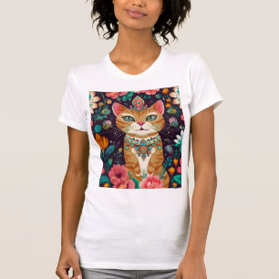 Crowned Bejewelled Cat T-Shirt