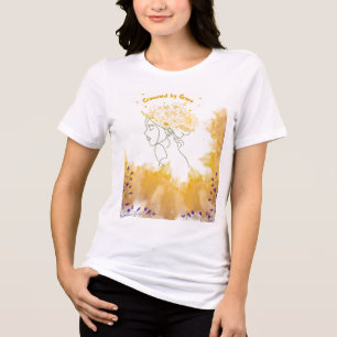 Crowned by Grace – Feminine Strength T-Shirt Tri-Blend Shirt