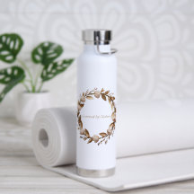 Crowned by Nature – Elegant Blush & Gold Floral Wa