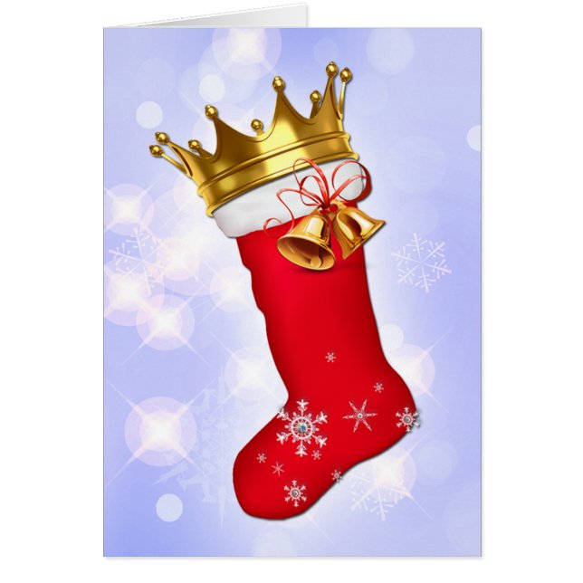 Crowned Christmas Stocking (Front)