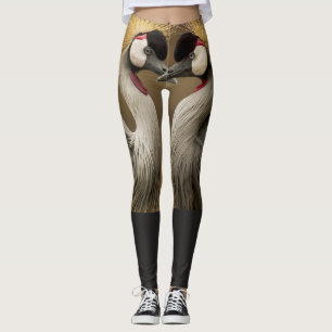 Crowned Crane  Leggings