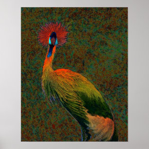 crowned crane poster
