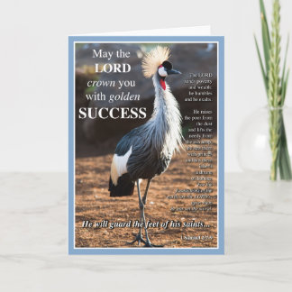 Crowned Crane Success Card