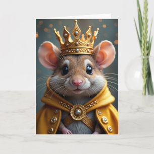 Crowned Creature Birthday Card