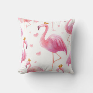 Crowned Flamingo – Luxe Island Vibes Cushion