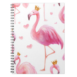 Crowned Flamingo – Luxe Island Vibes Notebook