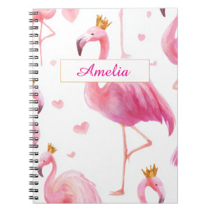 Crowned Flamingo – Luxe Island Vibes Notebook