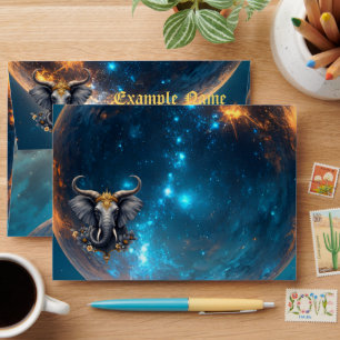Crowned Guardian of the Celestial Gate the elefant Envelope