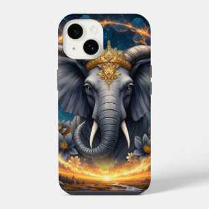 Crowned Guardian of the Celestial Gate the elefant iPhone 14 Case