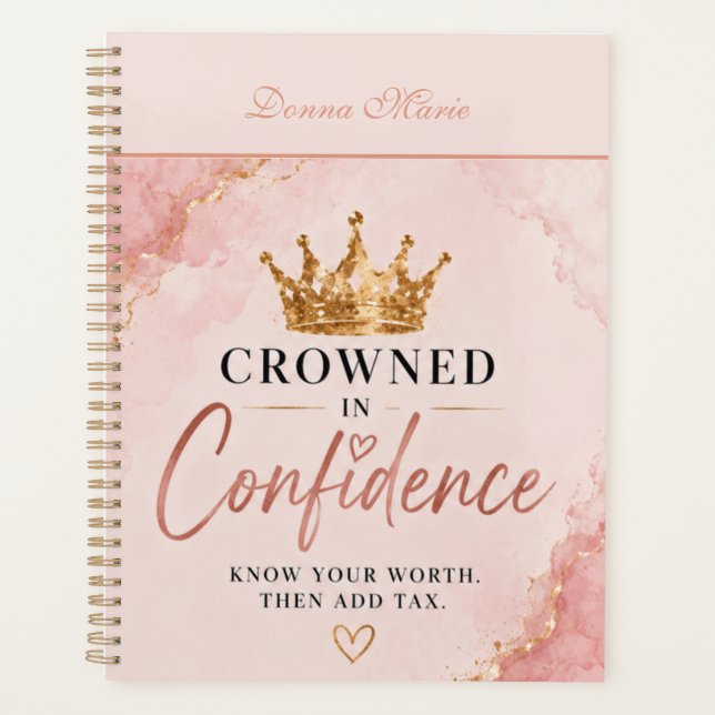 Crowned In Confidence Inspirational  Planner (Front)