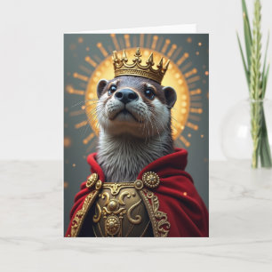 Crowned Mammal Birthday Card