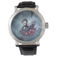 Crowned Moon Swan – Guardian of the Silent Lake. 