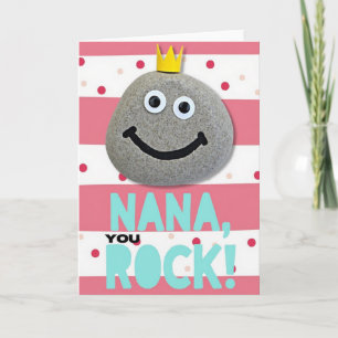 Crowned Pebble Mothers Day Card