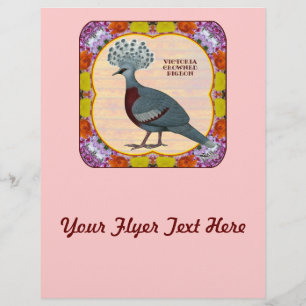 Crowned Pigeon Floral Flyer