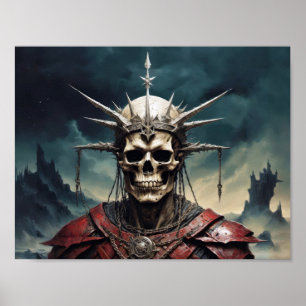 Crowned skull ghost of Deads Poster