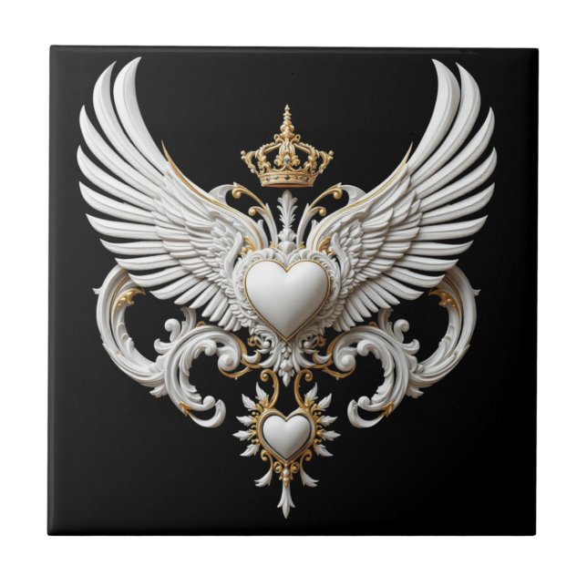 Crowned Wings Emblem Tile (Front)