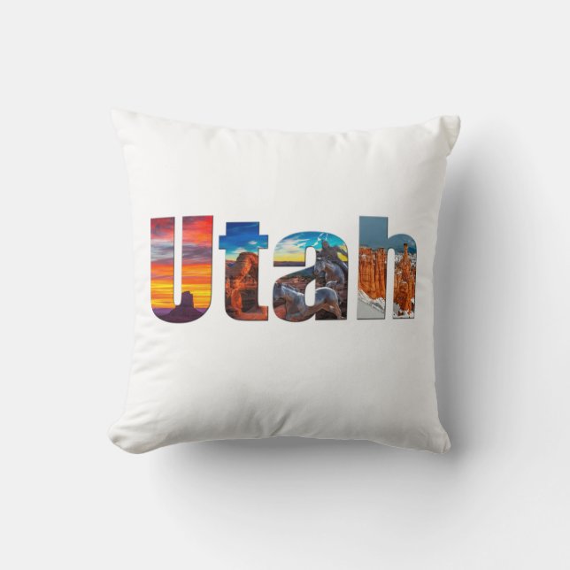 Crowns of Utah Cushion (Front)