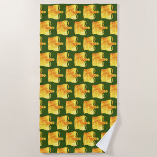 Crowns pattern  beach towel