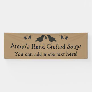 Crows And Stars 2.5' x 8' Custom Banner