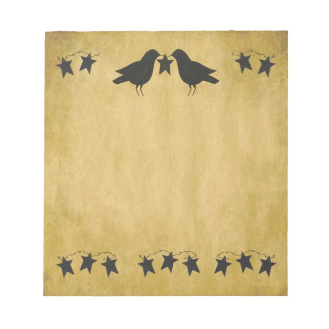 Crows And Stars Notepad (Front)