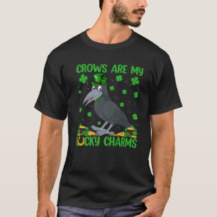 Crows Are My Lucky Charms Crow Bird St. Patrick's T-Shirt