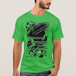 Crows at Lochranza comic strip poem by jgh T-Shirt