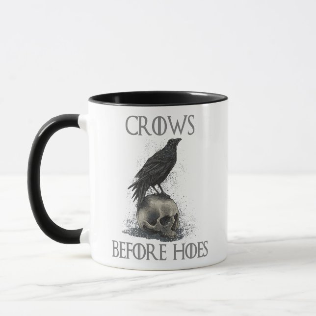 Crows Before Hoes Skull Mug (Left)
