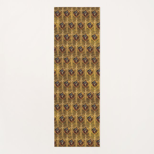 Crows & Crosses Gothic printed yoga mat (Front)