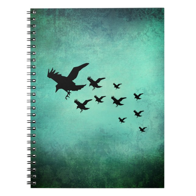 Crows flying notebook (Front)