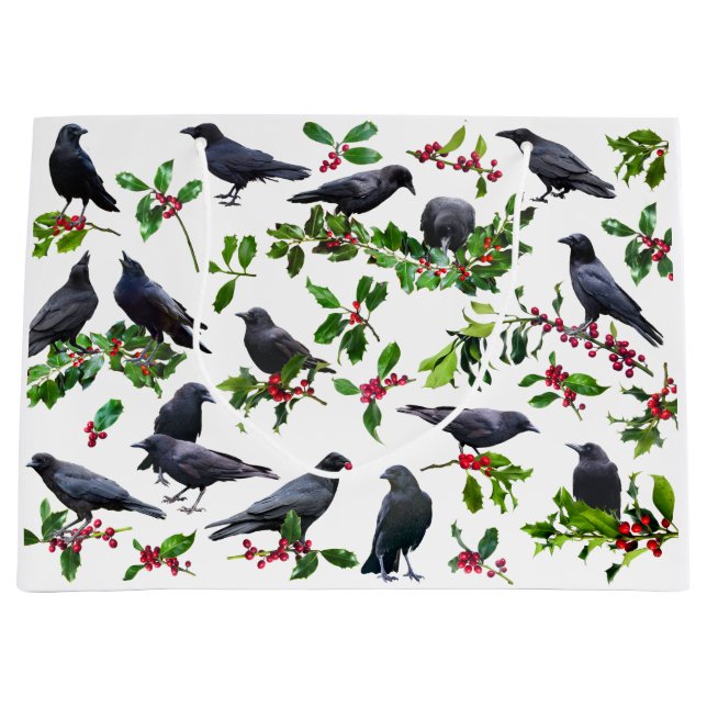 Crows Holly Gift Bag (Front)