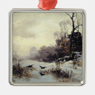Crows in a Winter Landscape, 1907 Metal Tree Decoration