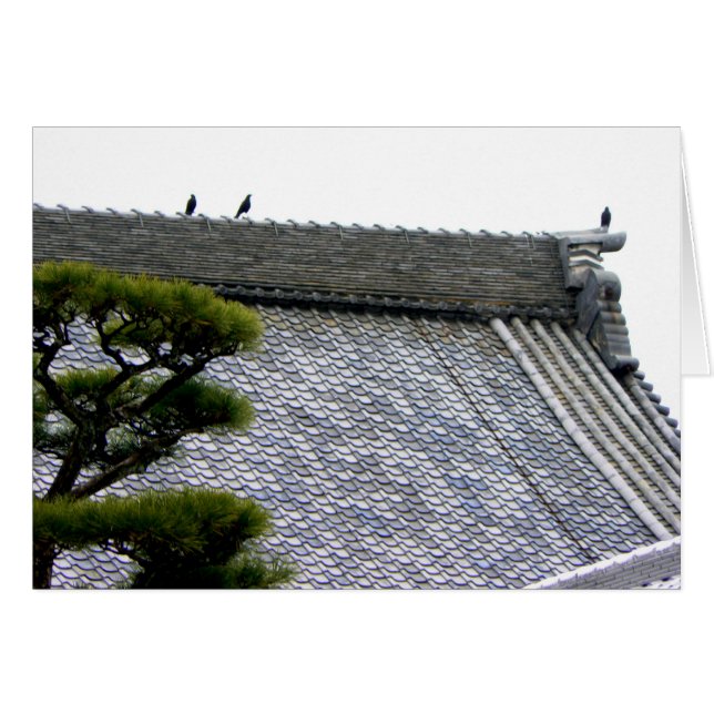 Crows on the temple roof (Front Horizontal)