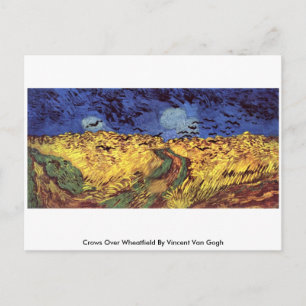Crows Over Wheatfield By Vincent Van Gogh Postcard