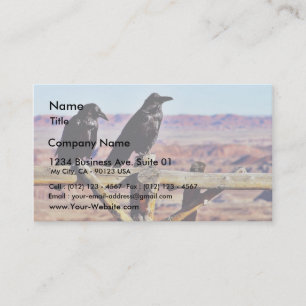 Crows Ravens Birds Black Business Card