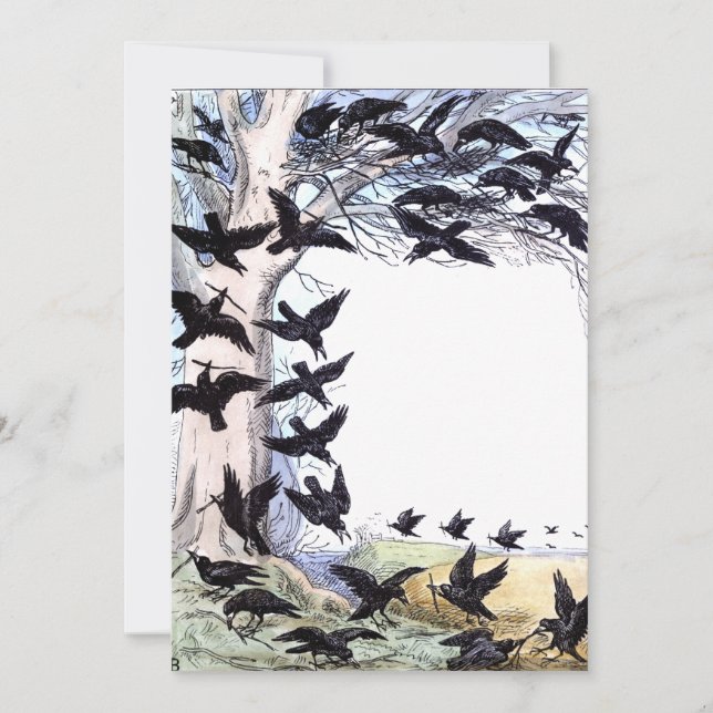 Crows Thank You Card (Front)