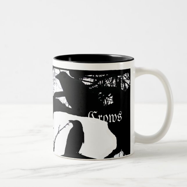 Crows Two-Tone Coffee Mug (Right)
