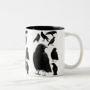 Crows Two-Tone Coffee Mug