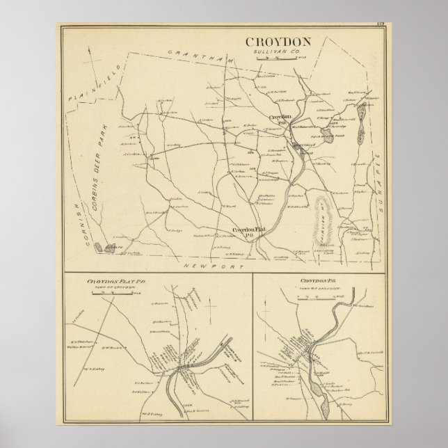 Croydon, Sullivan Co Poster (Front)