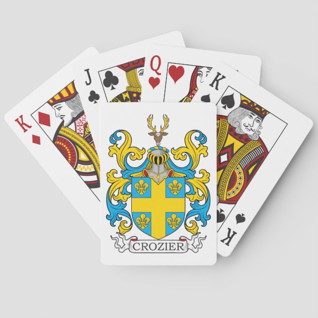 Crozier Family Crest Playing Cards (Back)