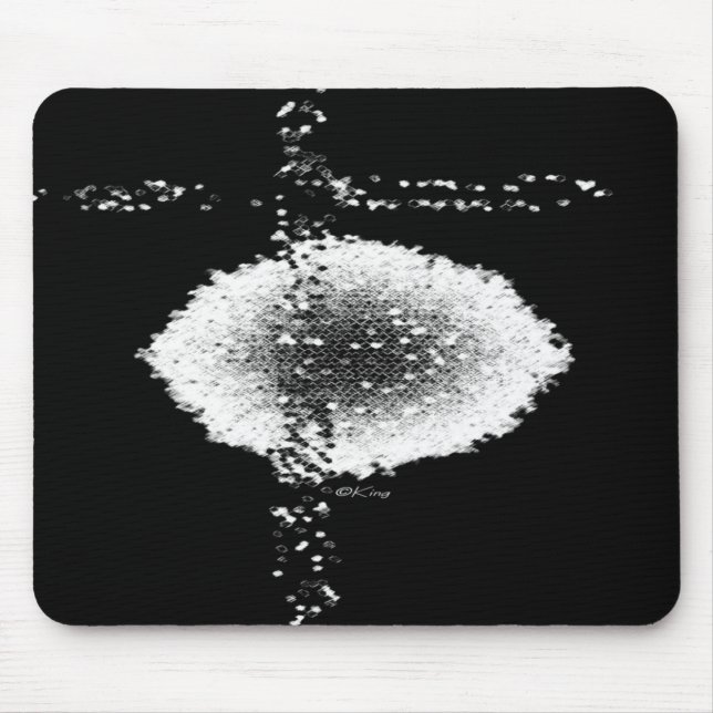 "Crozz Cruzified in Blk" Mouse Mat (Front)