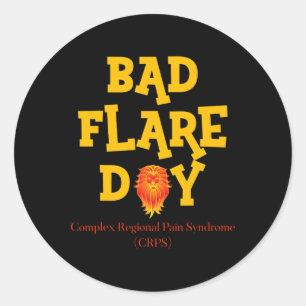 Crps Awareness Byd Flare Day Classic Round Sticker