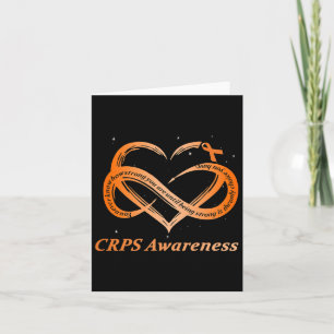 Crps Awareness Chronic Pain Orange Ribbon Rsd Crps Card