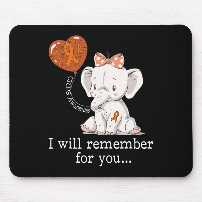 Crps Awareness Elephant  Mouse Mat (Front)