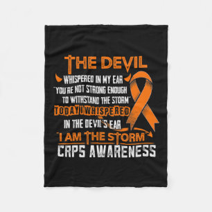 Crps Awareness I Am The Storm Devil Fleece Blanket