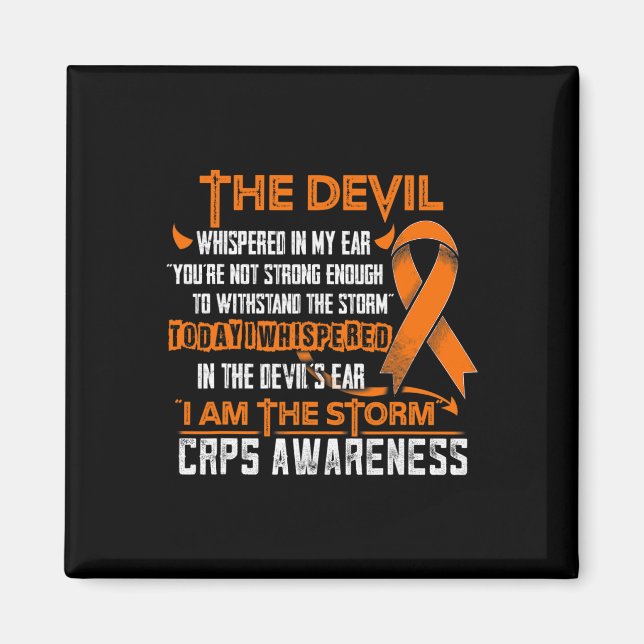 Crps Awareness I Am The Storm Devil  Magnet (Front)
