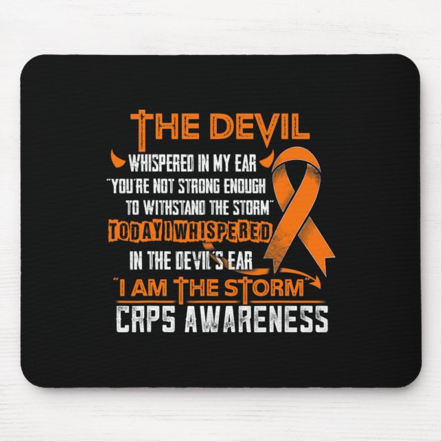 Crps Awareness I Am The Storm Devil  Mouse Mat (Front)
