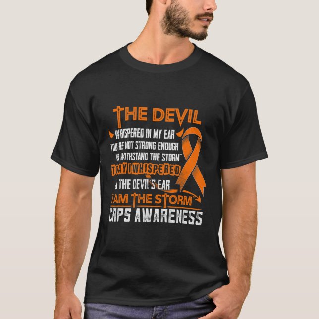 Crps Awareness I Am The Storm Devil  T-Shirt (Front)