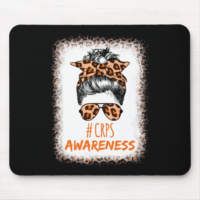 Crps Awareness Month Orange Ribbon  Mouse Mat (Front)